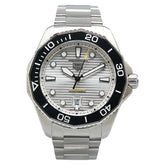 タグホイヤー アクアレーサー プロフェッショナル300 腕時計 WBP201C 自動巻き シルバー文字盤 ステンレススチール メンズ TAG HEUER 【中古】